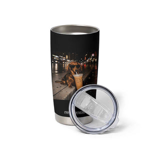 Dachshund Iced Coffee Tumbler Cup Grunge Meme Graphic Funny Weiner Dog Lovers Dad