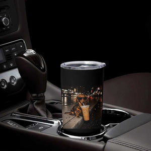 Dachshund Iced Coffee Tumbler Cup Grunge Meme Graphic Funny Weiner Dog Lovers Dad