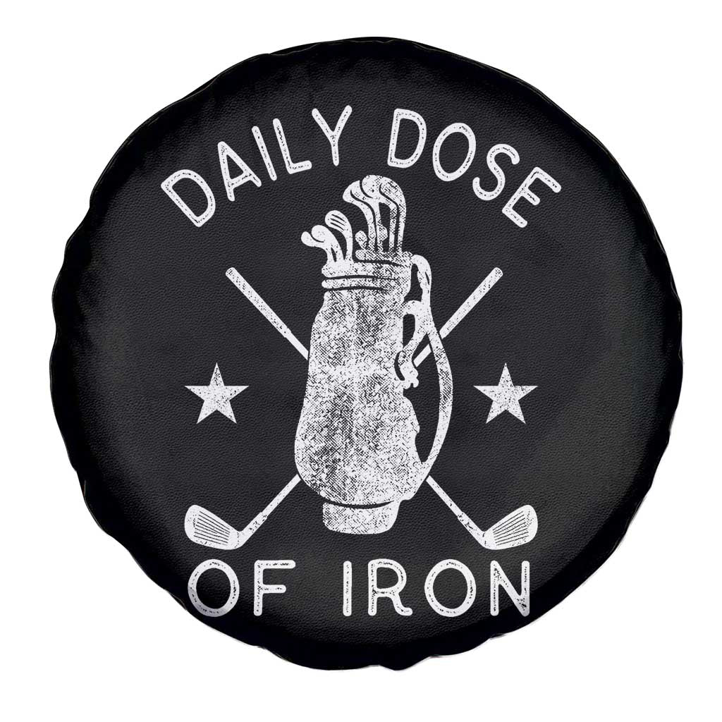 Funny Golfer Spare Tire Cover Daily Dose of Iron Golf TS10 Print Your Wear