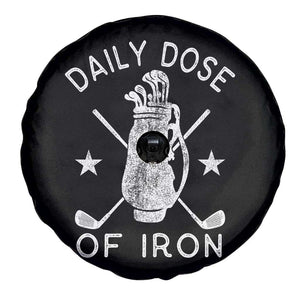 Funny Golfer Spare Tire Cover Daily Dose of Iron Golf TS10 Print Your Wear