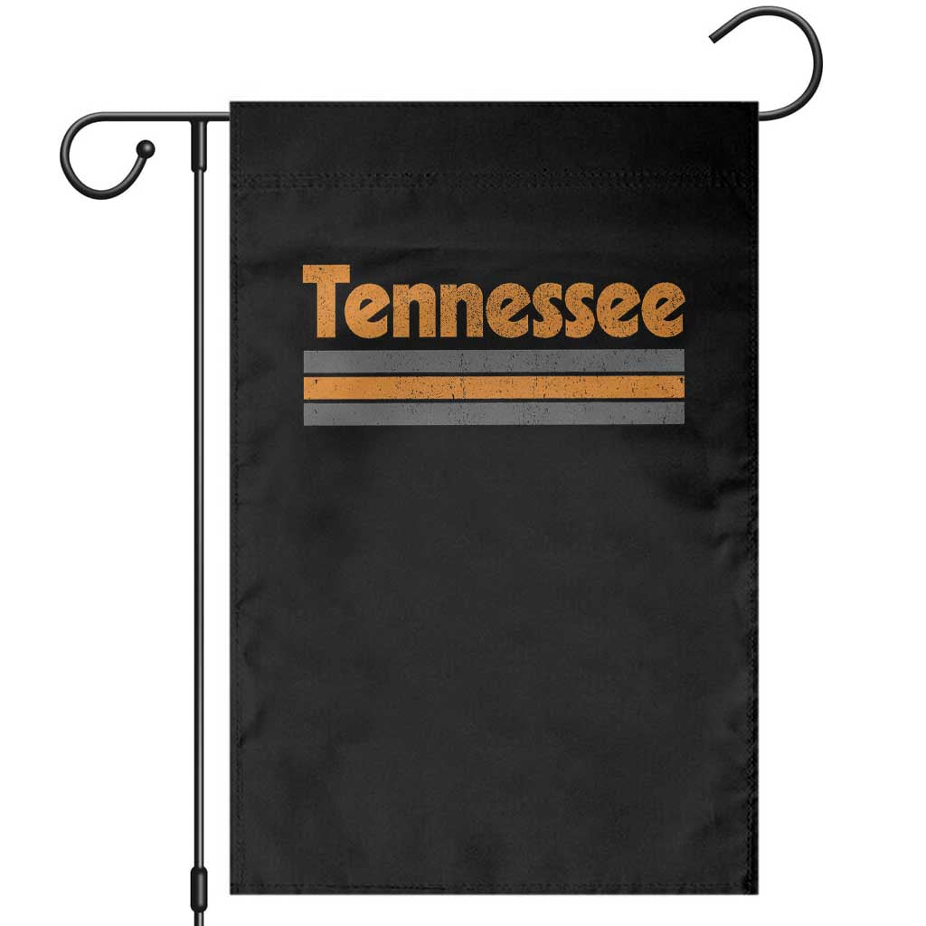 Vintage Tennessee Garden Flag Retro Classic TN Orange Print Retro Three Stripe