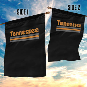 Vintage Tennessee Garden Flag Retro Classic TN Orange Print Retro Three Stripe