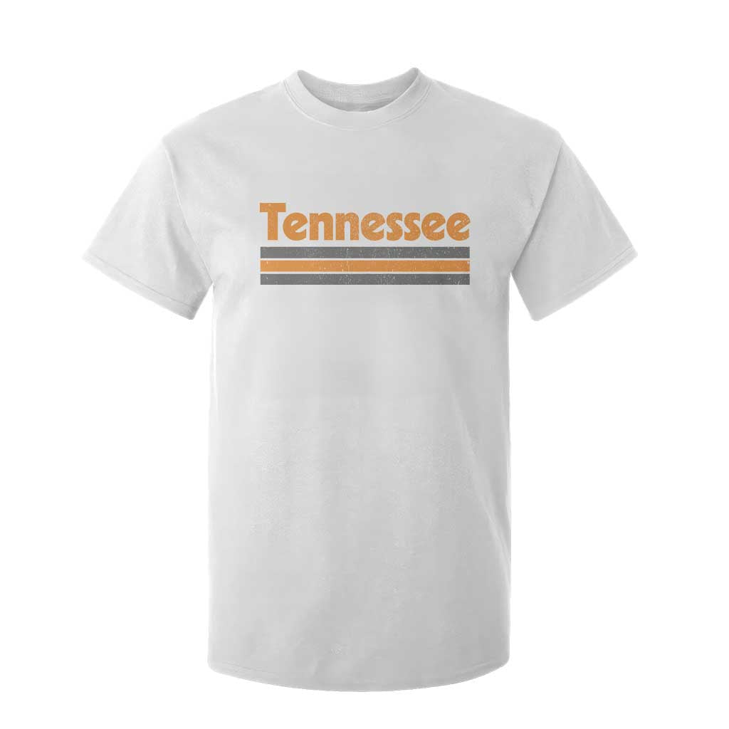 Vintage Tennessee T Shirt For Kid Retro Classic TN Orange Print Retro Three Stripe