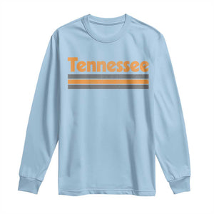 Vintage Tennessee Long Sleeve Shirt Retro Classic TN Orange Print Retro Three Stripe