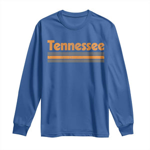 Vintage Tennessee Long Sleeve Shirt Retro Classic TN Orange Print Retro Three Stripe