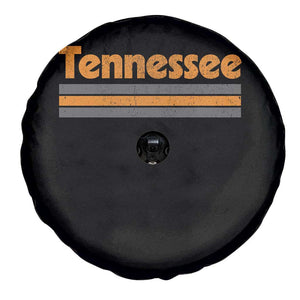 Vintage Tennessee Spare Tire Cover Retro Classic TN Orange Print Retro Three Stripe