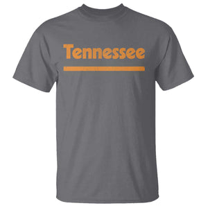 Vintage Tennessee T Shirt Retro Classic TN Orange Print Retro Three Stripe
