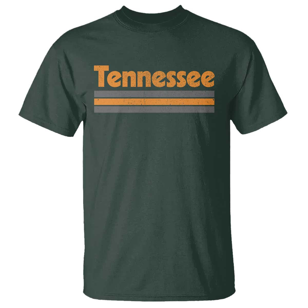 Vintage Tennessee T Shirt Retro Classic TN Orange Print Retro Three Stripe
