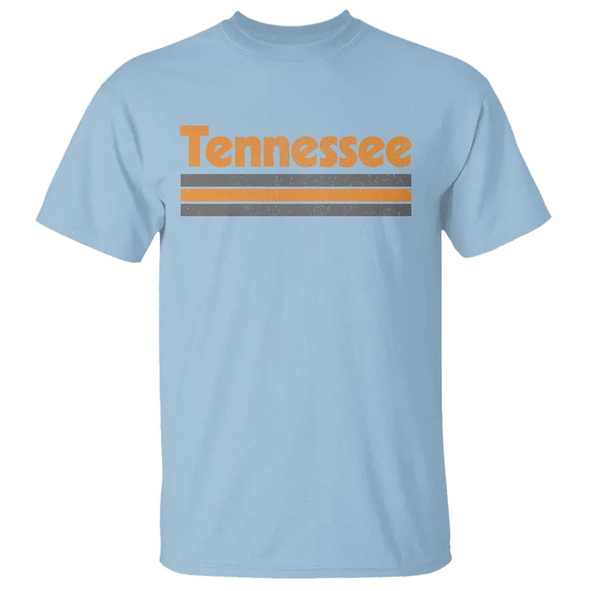 Vintage Tennessee T Shirt Retro Classic TN Orange Print Retro Three Stripe