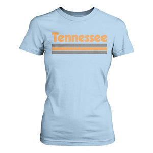 Vintage Tennessee T Shirt For Women Retro Classic TN Orange Print Retro Three Stripe
