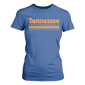 Vintage Tennessee T Shirt For Women Retro Classic TN Orange Print Retro Three Stripe