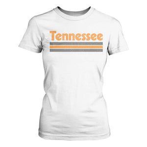 Vintage Tennessee T Shirt For Women Retro Classic TN Orange Print Retro Three Stripe