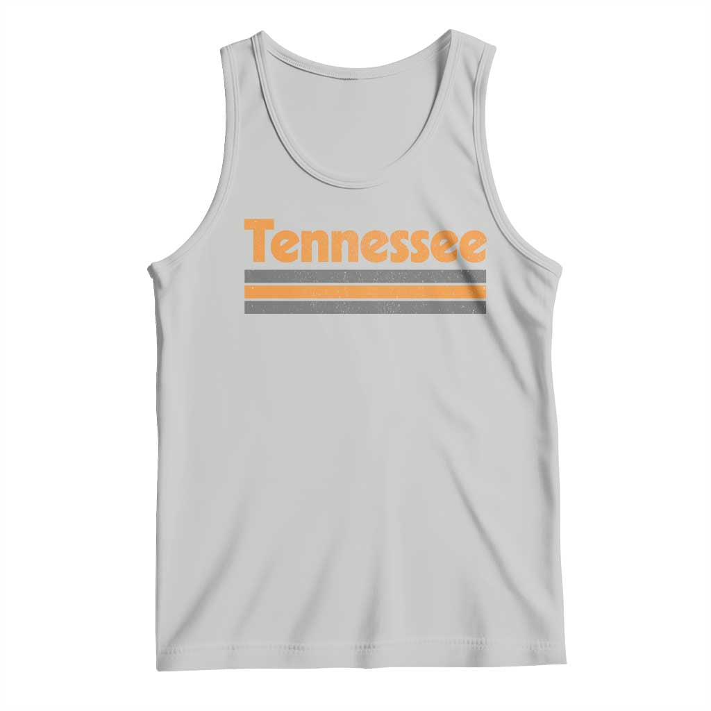 Vintage Tennessee Tank Top Retro Classic TN Orange Print Retro Three Stripe