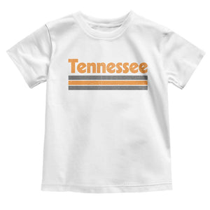 Vintage Tennessee Toddler T Shirt Retro Classic TN Orange Print Retro Three Stripe