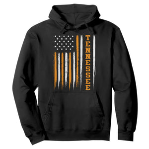 Vintage Tennessee Hoodie Retro Classic TN Orange Print Retro American Flag