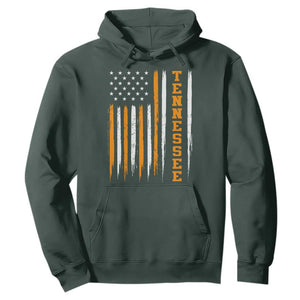Vintage Tennessee Hoodie Retro Classic TN Orange Print Retro American Flag