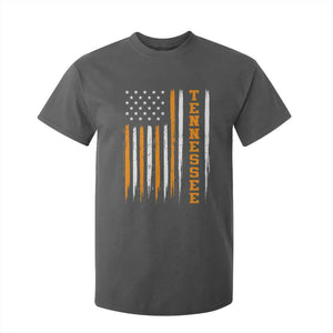 Vintage Tennessee T Shirt For Kid Retro Classic TN Orange Print Retro American Flag