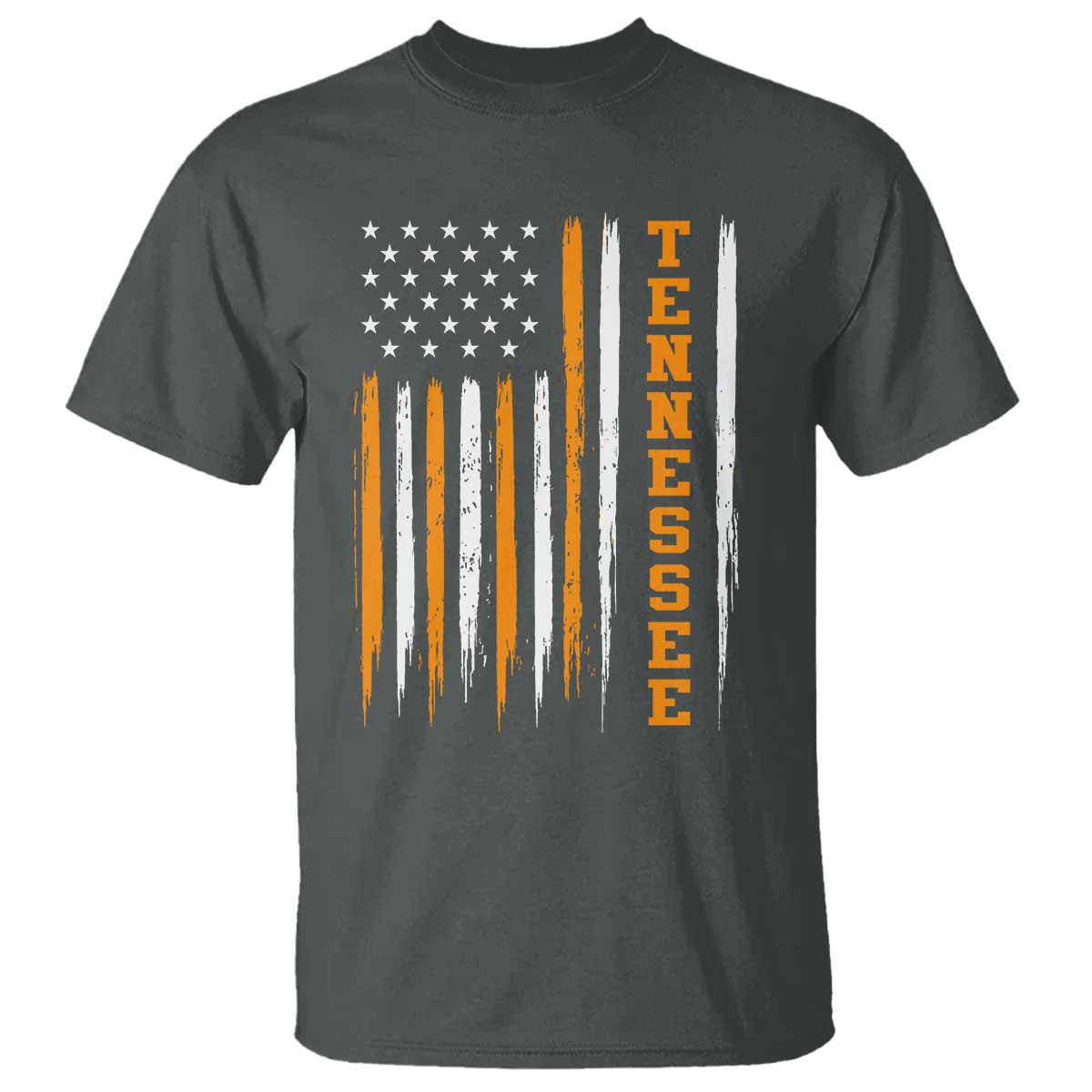 Vintage Tennessee T Shirt Retro Classic TN Orange Print Retro American Flag