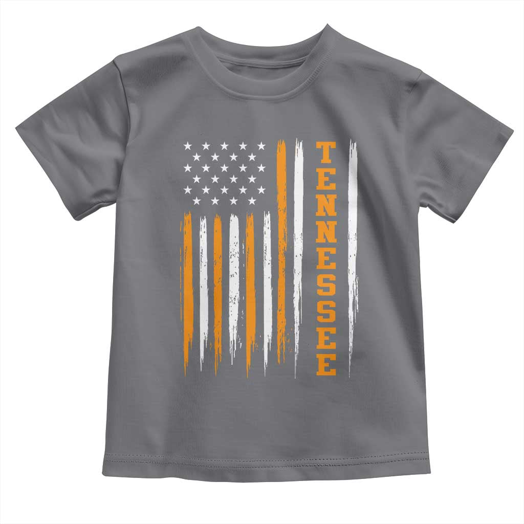 Vintage Tennessee Toddler T Shirt Retro Classic TN Orange Print Retro American Flag