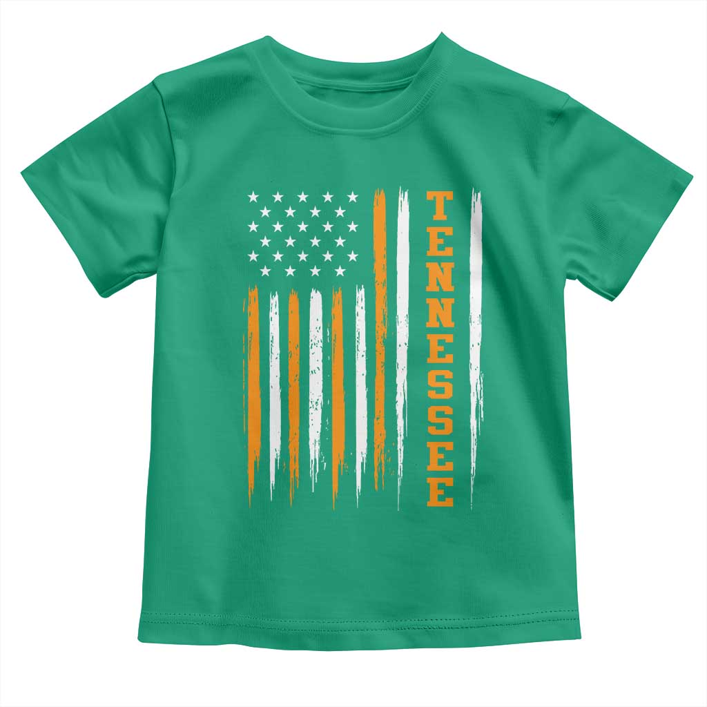 Vintage Tennessee Toddler T Shirt Retro Classic TN Orange Print Retro American Flag