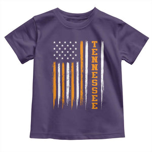Vintage Tennessee Toddler T Shirt Retro Classic TN Orange Print Retro American Flag