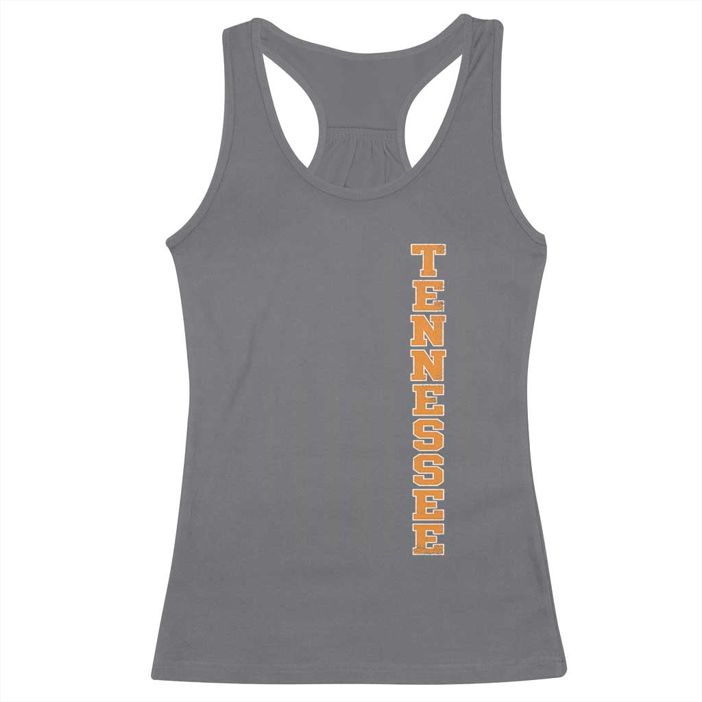 Vintage Tennessee Racerback Tank Top Retro Orange TN American Flag Patriotic US State