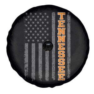 Vintage Tennessee Spare Tire Cover Retro Orange TN American Flag Patriotic US State