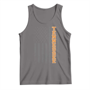 Vintage Tennessee Tank Top Retro Orange TN American Flag Patriotic US State