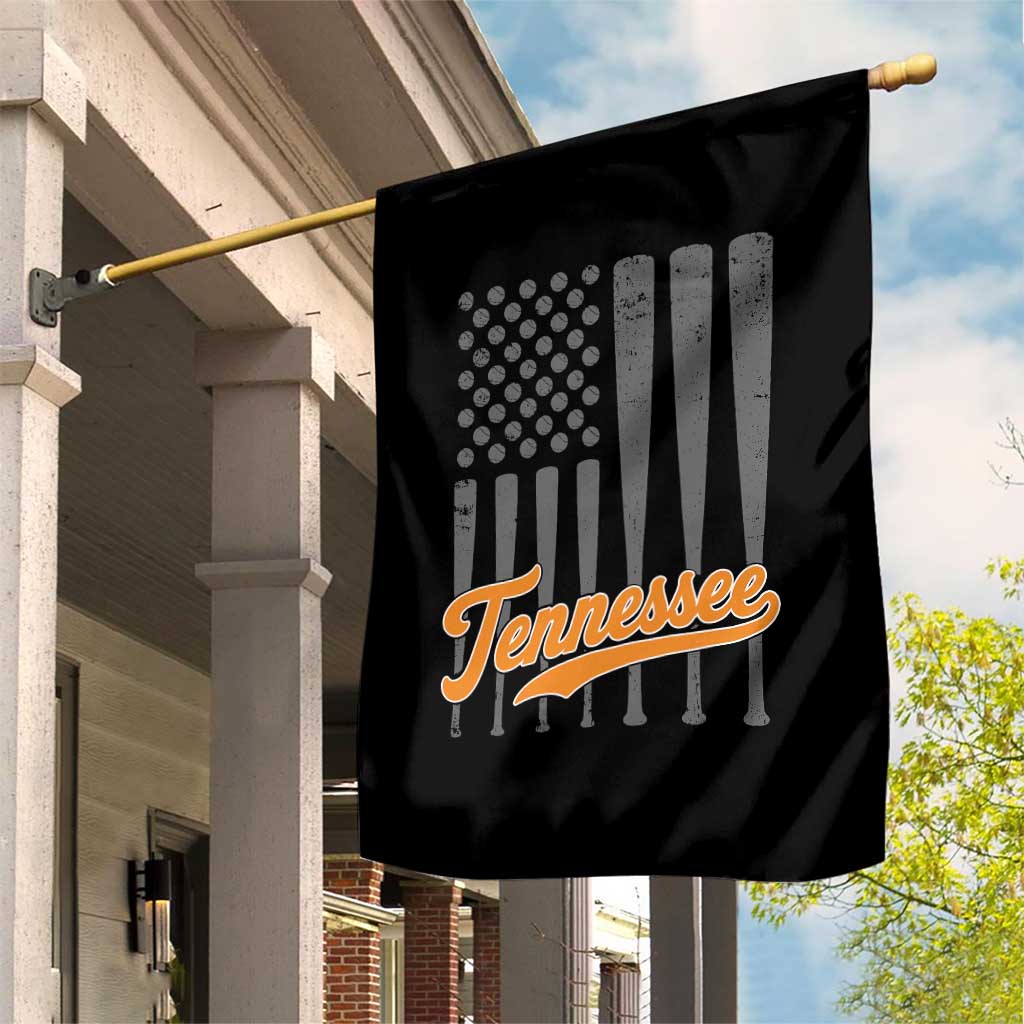 Vintage Tennessee Garden Flag Retro Classic TN Orange Print Retro Baseball American US Flag