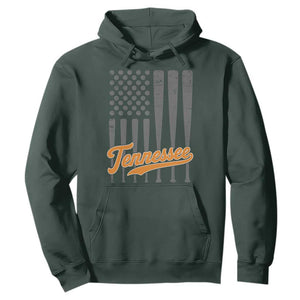 Vintage Tennessee Hoodie Retro Classic TN Orange Print Retro Baseball American US Flag
