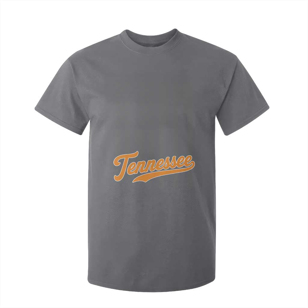 Vintage Tennessee T Shirt For Kid Retro Classic TN Orange Print Retro Baseball American US Flag