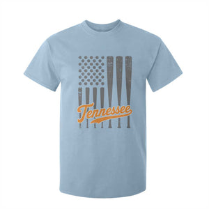 Vintage Tennessee T Shirt For Kid Retro Classic TN Orange Print Retro Baseball American US Flag
