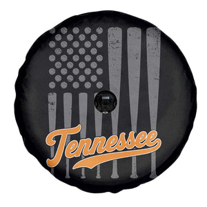 Vintage Tennessee Spare Tire Cover Retro Classic TN Orange Print Retro Baseball American US Flag