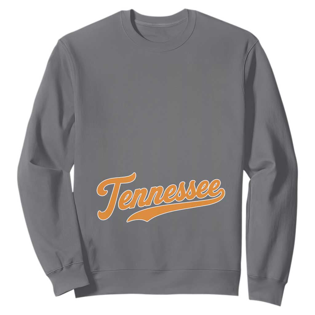 Vintage Tennessee Sweatshirt Retro Classic TN Orange Print Retro Baseball American US Flag