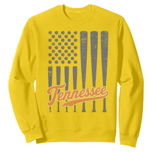 Vintage Tennessee Sweatshirt Retro Classic TN Orange Print Retro Baseball American US Flag TS10 Daisy Print Your Wear