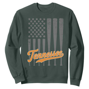 Vintage Tennessee Sweatshirt Retro Classic TN Orange Print Retro Baseball American US Flag