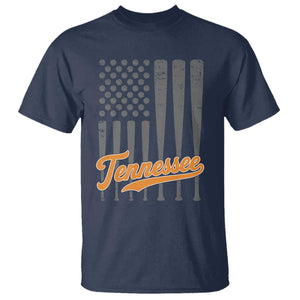 Vintage Tennessee T Shirt Retro Classic TN Orange Print Retro Baseball American US Flag