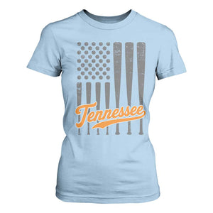 Vintage Tennessee T Shirt For Women Retro Classic TN Orange Print Retro Baseball American US Flag
