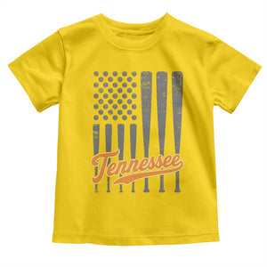 Vintage Tennessee Toddler T Shirt Retro Classic TN Orange Print Retro Baseball American US Flag TS10 Daisy Print Your Wear