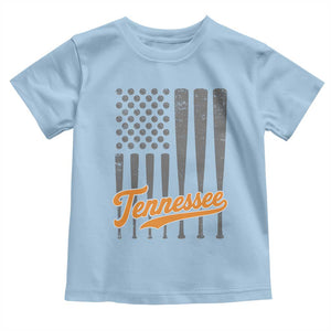 Vintage Tennessee Toddler T Shirt Retro Classic TN Orange Print Retro Baseball American US Flag
