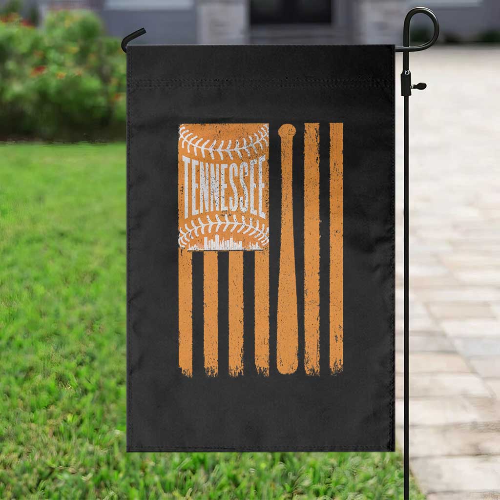 Vintage Tennessee Garden Flag Retro Classic TN Orange Retro Baseball American US Flag
