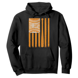 Vintage Tennessee Hoodie Retro Classic TN Orange Retro Baseball American US Flag