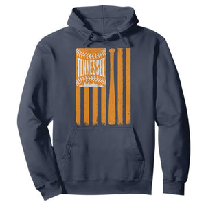 Vintage Tennessee Hoodie Retro Classic TN Orange Retro Baseball American US Flag
