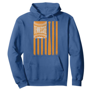 Vintage Tennessee Hoodie Retro Classic TN Orange Retro Baseball American US Flag