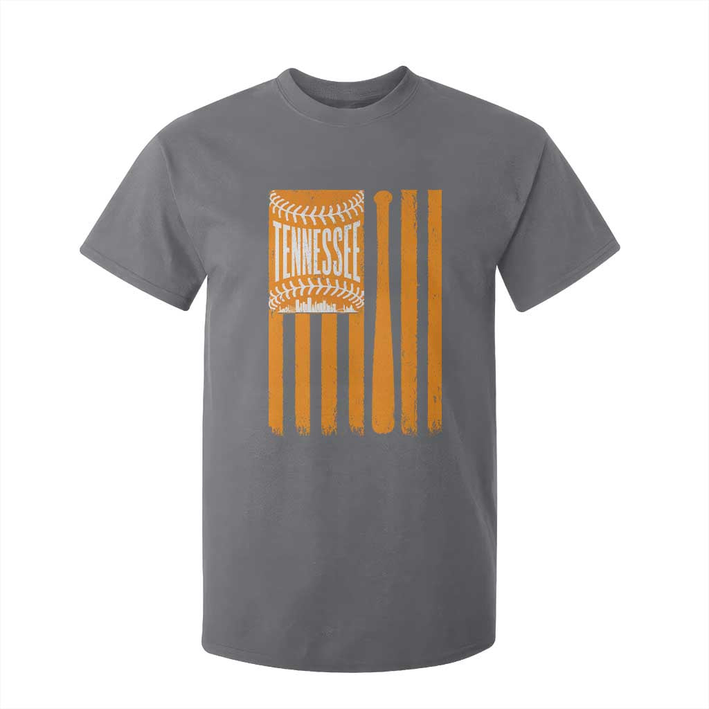 Vintage Tennessee T Shirt For Kid Retro Classic TN Orange Retro Baseball American US Flag