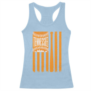 Vintage Tennessee Racerback Tank Top Retro Classic TN Orange Retro Baseball American US Flag
