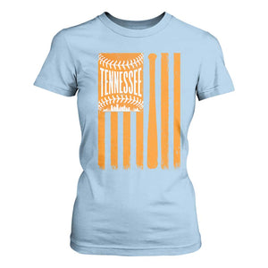 Vintage Tennessee T Shirt For Women Retro Classic TN Orange Retro Baseball American US Flag