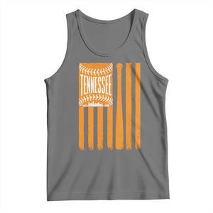 Vintage Tennessee Tank Top Retro Classic TN Orange Retro Baseball American US Flag