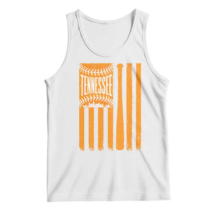 Vintage Tennessee Tank Top Retro Classic TN Orange Retro Baseball American US Flag