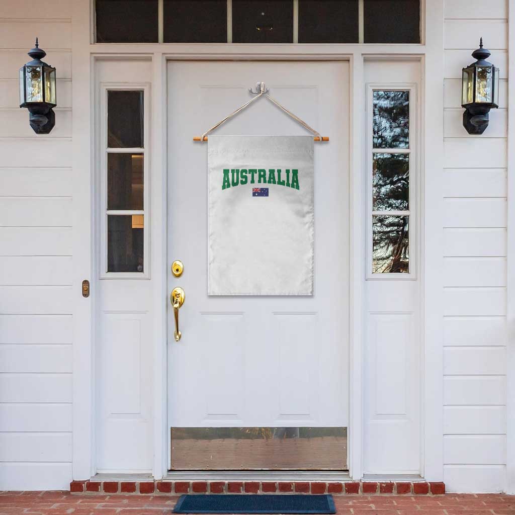 Green Yellow Australia Garden Flag Down Under Team Australia Flag Varsity Lettering Soccer Fans Football Tournament